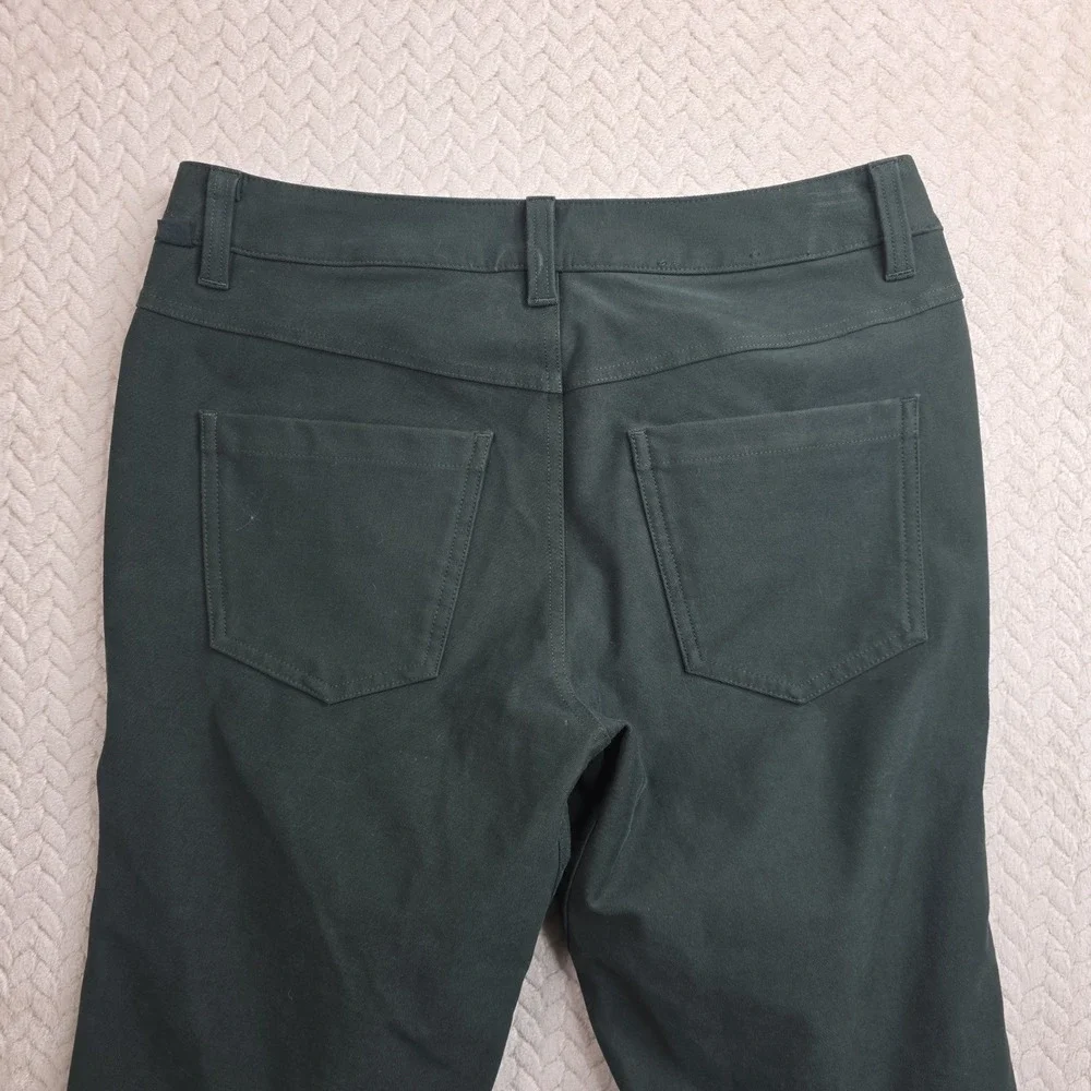 Lululemon Commission Pant Slim Warpstreme Dark Forest Green Mens 31x29 Chino